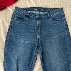 Old Navy Blue Straight Leg Jeans Classic Style